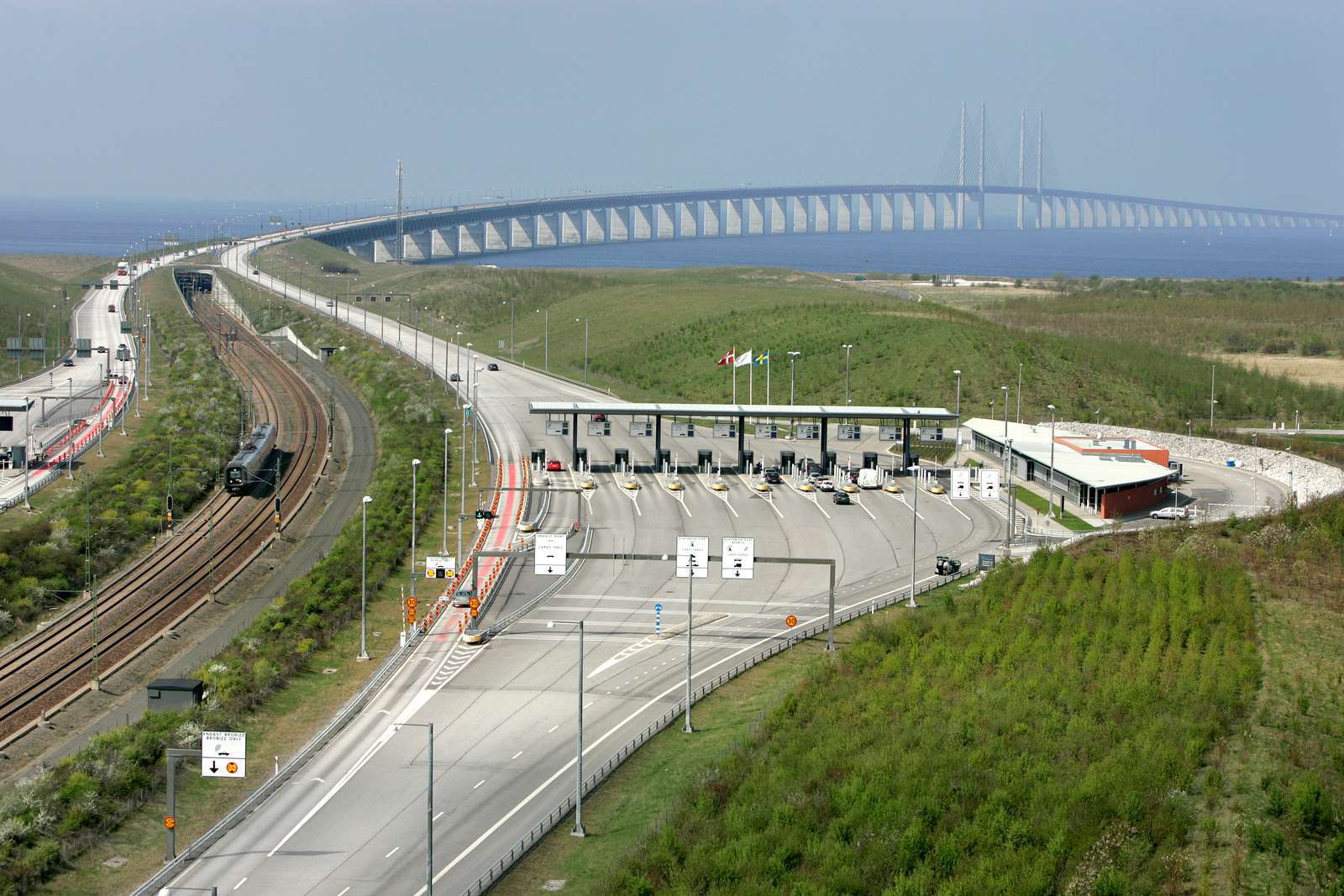 Mautstation Öresundbrücke in Malmö